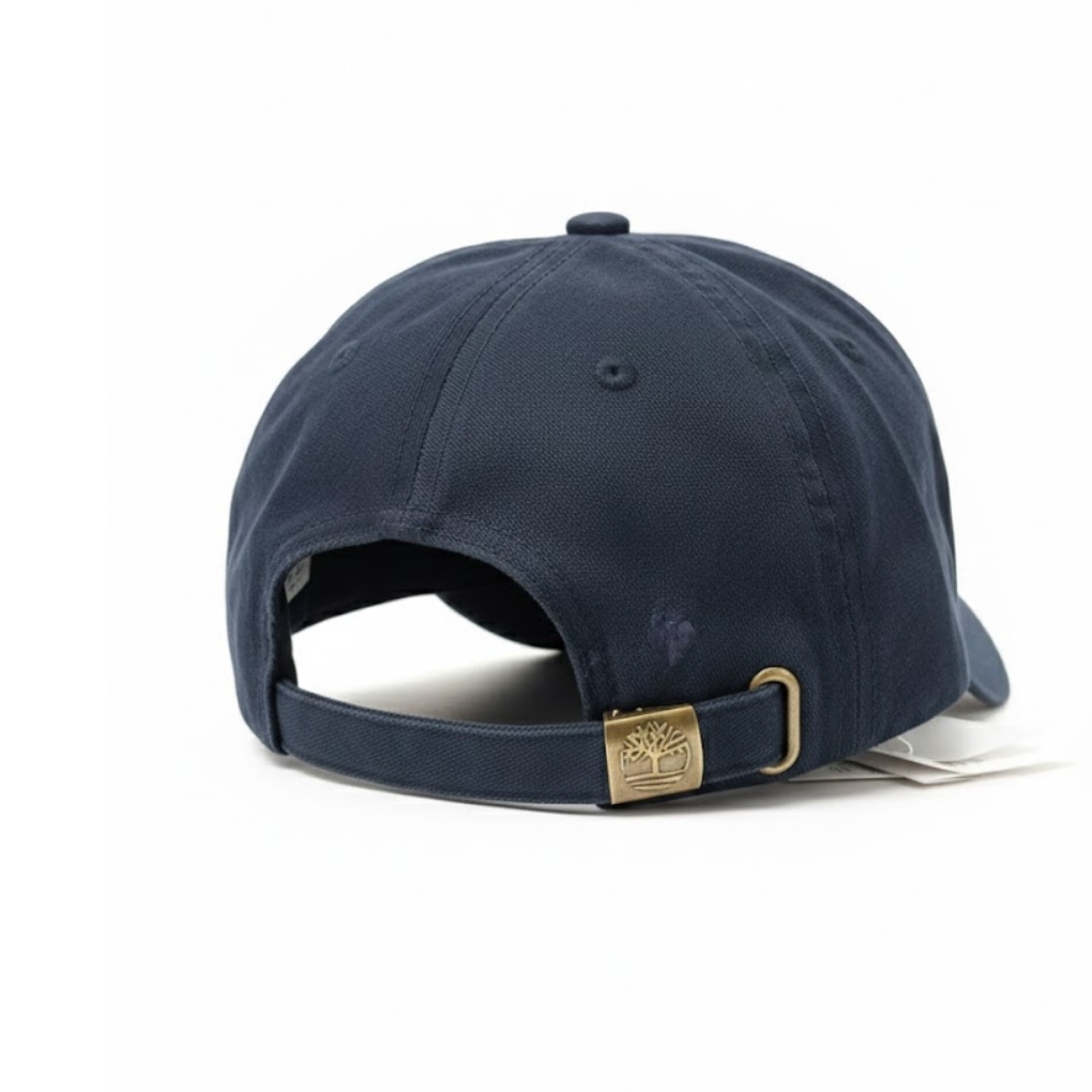 Timberland Soundview Embroidered canvas Baseball Cap – Navy